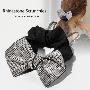 Sparking Rhinestones Μαλλιά Φιόγκοι Scrunchies Ties Κορεάτικο σχοινί ελαστικά λαστιχάκια Αλογοουρά Θήκη για κορίτσια Αξεσουάρ μαλλιών για γυναίκες