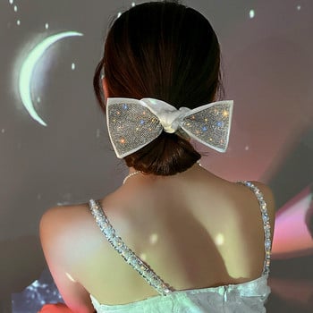 Sparking Rhinestones Μαλλιά Φιόγκοι Scrunchies Ties Κορεάτικο σχοινί ελαστικά λαστιχάκια Αλογοουρά Θήκη για κορίτσια Αξεσουάρ μαλλιών για γυναίκες