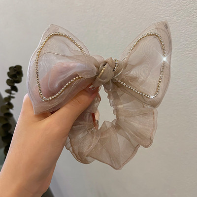 Arce de păr cu strasuri scânteietoare, cravate, frânghie coreeană, benzi elastice de cauciuc, suport pentru coadă de cal, accesorii pentru păr pentru fete