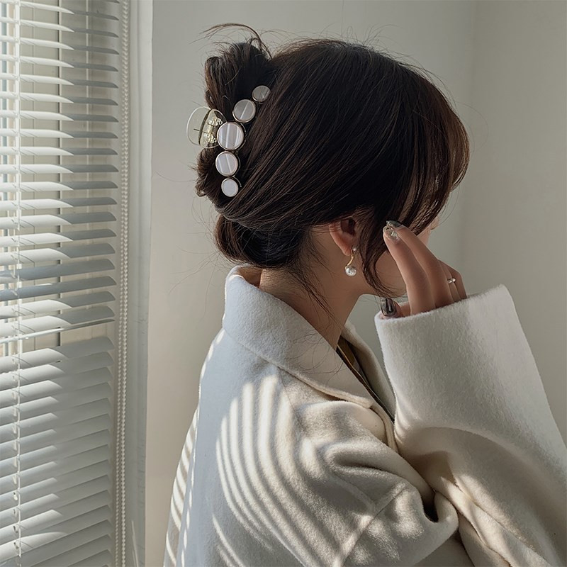 Agrafă mare pentru gheare de păr cu fructe Suport pentru coadă de cal pentru bareta mare din acrilic Agrafe cu gheare de piersică drăguță Ace accesorii de păr pentru femei