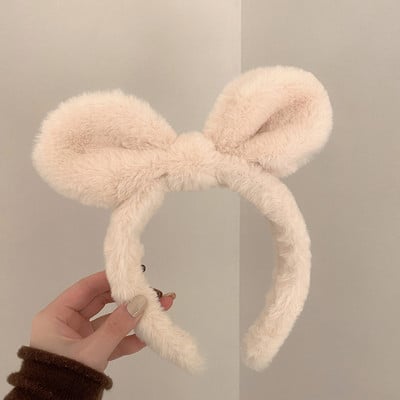 Aranyos Virág Bárány Gyapjú Hajpántok Gyerekek Kedves Nyúl Medve Állat Fül Fejpánt Cosplay Dísz Karika Band Divat Haj kiegészítők