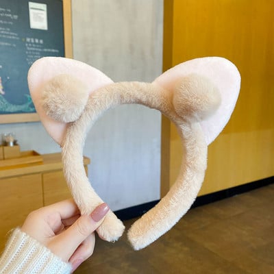 Aranyos Virág Bárány Gyapjú Hajpántok Gyerekek Kedves Nyúl Medve Állat Fül Fejpánt Cosplay Dísz Karika Band Divat Haj kiegészítők