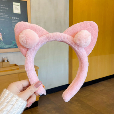 Aranyos Virág Bárány Gyapjú Hajpántok Gyerekek Kedves Nyúl Medve Állat Fül Fejpánt Cosplay Dísz Karika Band Divat Haj kiegészítők