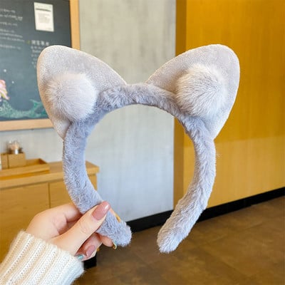 Aranyos Virág Bárány Gyapjú Hajpántok Gyerekek Kedves Nyúl Medve Állat Fül Fejpánt Cosplay Dísz Karika Band Divat Haj kiegészítők