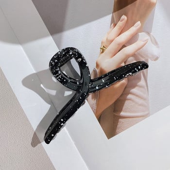 Μεγάλο ακρυλικό Barrette Crab Hair Claws Bath Dot Resin Holder Ponytail Clip Μεγάλοι σφιγκτήρες μαλλιών Μόδα αξεσουάρ μαλλιών για γυναίκες