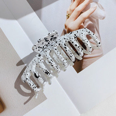 Bareta mare acrilice Gheare pentru păr de crab Punct de baie Suport pentru coadă de cal Clip Cleme mari de păr Accesorii de păr la modă pentru femei