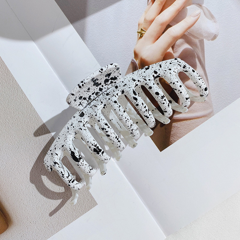 Bareta mare acrilice Gheare pentru păr de crab Punct de baie Suport pentru coadă de cal Clip Cleme mari de păr Accesorii de păr la modă pentru femei