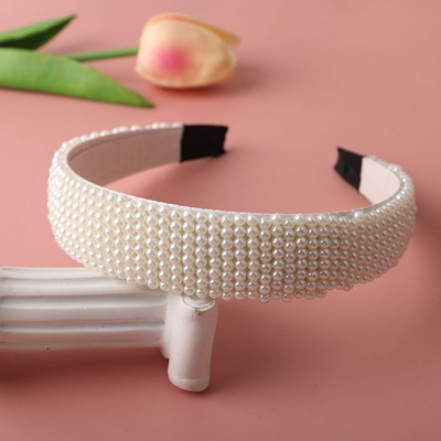 Bentite de perle cu margele lucrate manual pentru femei Cercuri de designer Fundă Benzite de păr de nuntă de mireasă pentru fete Accesorii de păr de lux