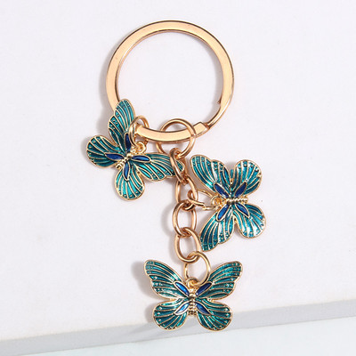 Breloc fluture nou emailat colorat Insecte Cheie masina Femei Geanta Accesorii Bijuterii Cadouri