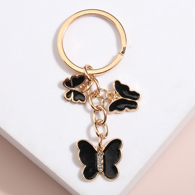 Breloc fluture nou emailat colorat Insecte Cheie masina Femei Geanta Accesorii Bijuterii Cadouri