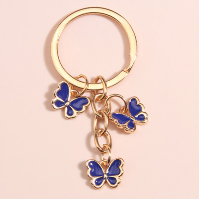 Breloc fluture nou emailat colorat Insecte Cheie masina Femei Geanta Accesorii Bijuterii Cadouri
