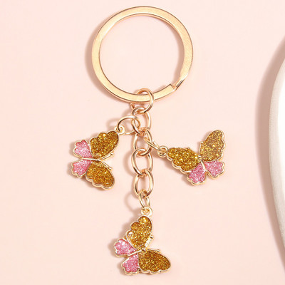 Breloc fluture nou emailat colorat Insecte Cheie masina Femei Geanta Accesorii Bijuterii Cadouri
