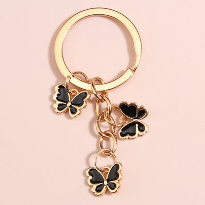 Breloc fluture nou emailat colorat Insecte Cheie masina Femei Geanta Accesorii Bijuterii Cadouri