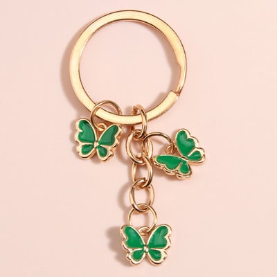 Breloc fluture nou emailat colorat Insecte Cheie masina Femei Geanta Accesorii Bijuterii Cadouri