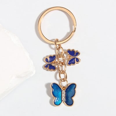 Breloc fluture nou emailat colorat Insecte Cheie masina Femei Geanta Accesorii Bijuterii Cadouri