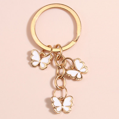 Breloc fluture nou emailat colorat Insecte Cheie masina Femei Geanta Accesorii Bijuterii Cadouri