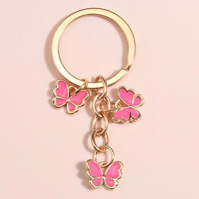 Breloc fluture nou emailat colorat Insecte Cheie masina Femei Geanta Accesorii Bijuterii Cadouri