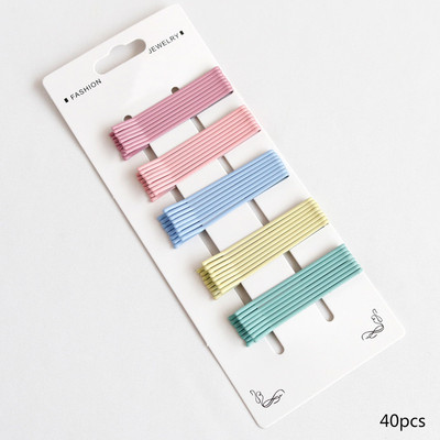 20/50 db/csomag Hajcsat Hajtűk Női Bobby Pins Hajfogantyúk Hajcsat Egyszerű Candy Color Hajformázó Kiegészítő Szettek