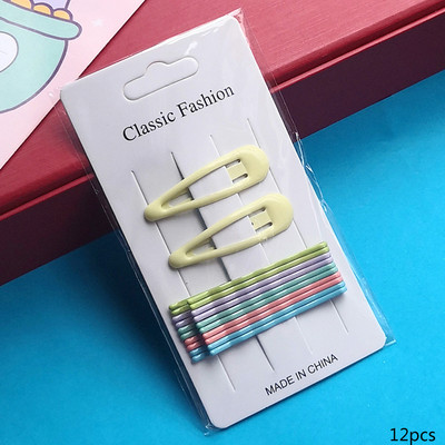 20/50 db/csomag Hajcsat Hajtűk Női Bobby Pins Hajfogantyúk Hajcsat Egyszerű Candy Color Hajformázó Kiegészítő Szettek
