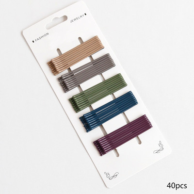 20/50 db/csomag Hajcsat Hajtűk Női Bobby Pins Hajfogantyúk Hajcsat Egyszerű Candy Color Hajformázó Kiegészítő Szettek