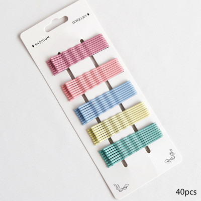 20/50 db/csomag Hajcsat Hajtűk Női Bobby Pins Hajfogantyúk Hajcsat Egyszerű Candy Color Hajformázó Kiegészítő Szettek