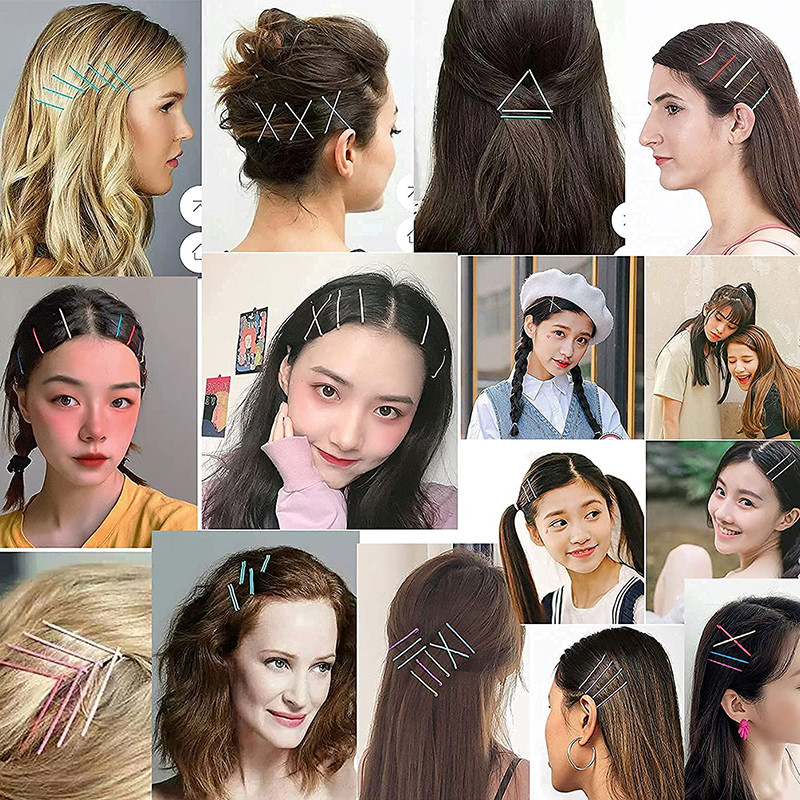 20/50 db/csomag Hajcsat Hajtűk Női Bobby Pins Hajfogantyúk Hajcsat Egyszerű Candy Color Hajformázó Kiegészítő Szettek