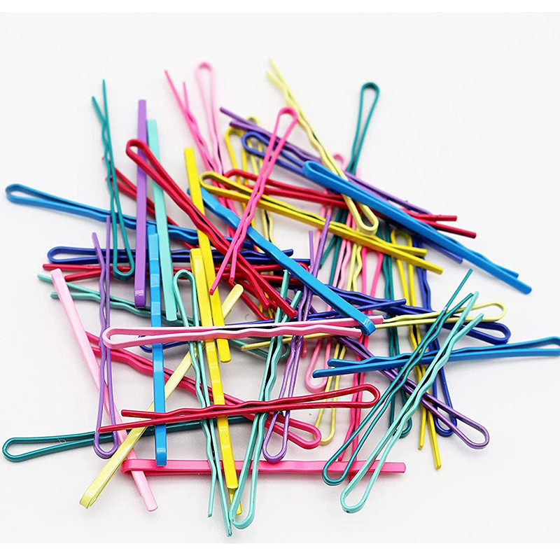 20/50 db/csomag Hajcsat Hajtűk Női Bobby Pins Hajfogantyúk Hajcsat Egyszerű Candy Color Hajformázó Kiegészítő Szettek