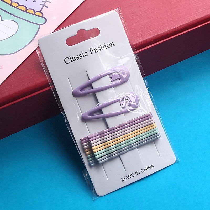 20/50 db/csomag Hajcsat Hajtűk Női Bobby Pins Hajfogantyúk Hajcsat Egyszerű Candy Color Hajformázó Kiegészítő Szettek