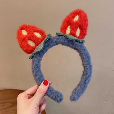 Bentite drăguțe din lână de miel pentru fete, care se spală pe față, încântător de animale, bentiță ureche de urs, ornament pentru cosplay, inele, accesorii de păr la modă