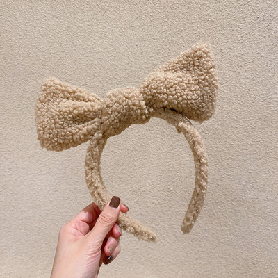 Bentite drăguțe din lână de miel pentru fete, care se spală pe față, încântător de animale, bentiță ureche de urs, ornament pentru cosplay, inele, accesorii de păr la modă