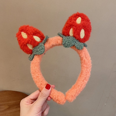 Bentite drăguțe din lână de miel pentru fete, care se spală pe față, încântător de animale, bentiță ureche de urs, ornament pentru cosplay, inele, accesorii de păr la modă