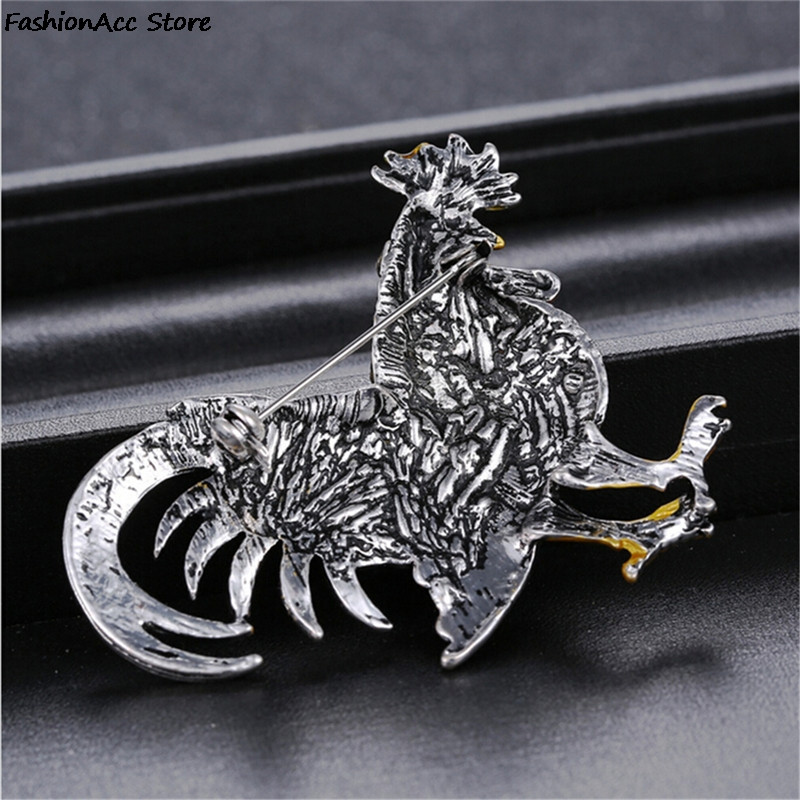 1 buc cristal stras pui cocoș găină fermă animale broșă bijuterii costum pentru femei