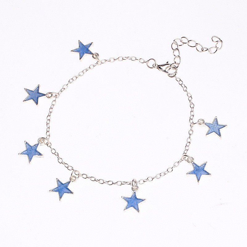 Anklet de plajă luminoasă de epocă Lanț pentru picioare Shell hard Bijuterii de modă Charming Glow In The Dark Heart Anklet