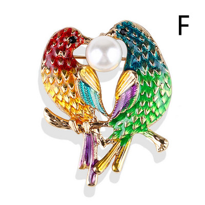 Broșă din aliaj cu 20 de stiluri cu strasuri de bufniță de animale, ace și broșe de coajă de epocă emailate pentru femei, bărbați, haine, eșarfă, bijuterii