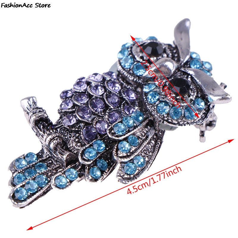 Broșă din aliaj cu 20 de stiluri cu strasuri de bufniță de animale, ace și broșe de coajă de epocă emailate pentru femei, bărbați, haine, eșarfă, bijuterii