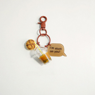 Fructe drăguț perle ceai breloc breloc modă rucsac pandantiv breloc cadou pentru femei accesorii pentru breloc mașină Llavero