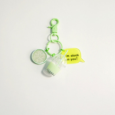 Fructe drăguț perle ceai breloc breloc modă rucsac pandantiv breloc cadou pentru femei accesorii pentru breloc mașină Llavero