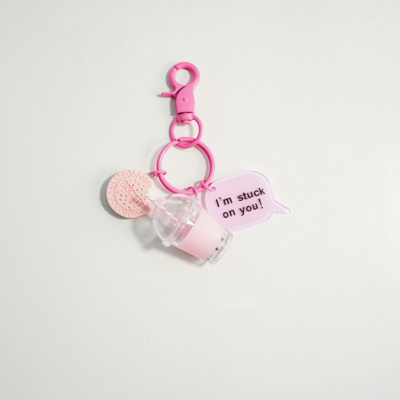 Fructe drăguț perle ceai breloc breloc modă rucsac pandantiv breloc cadou pentru femei accesorii pentru breloc mașină Llavero