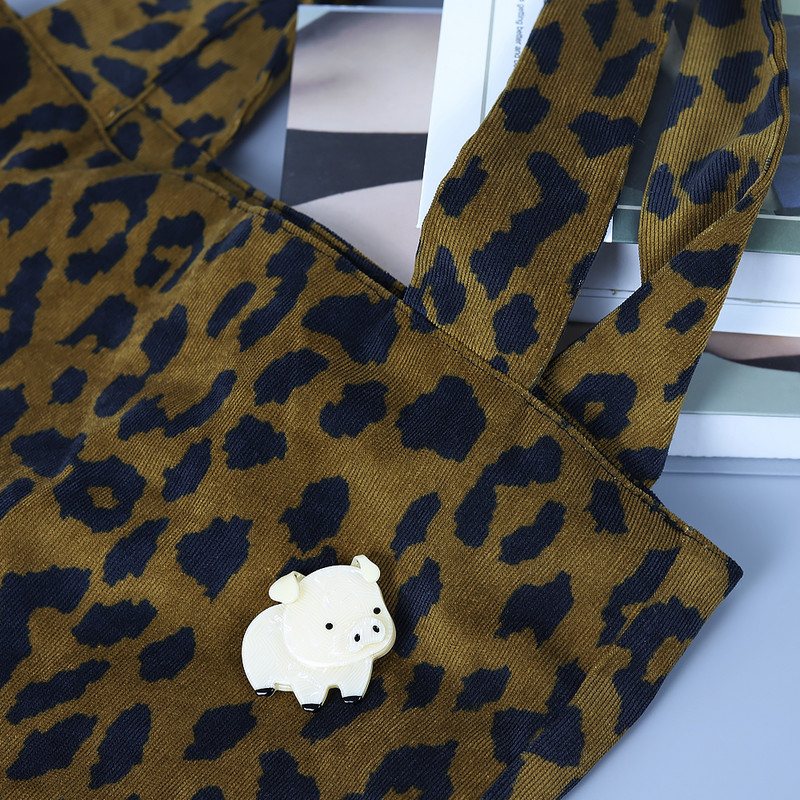 Broșe de porc drăguț din acrilic lucrate manual pentru femei, rășină de animale minunate, broșă pentru rever, bijuterii, insigna pentru femei, accesorii pentru haine