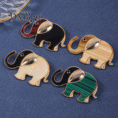 D&Rui luksuzni pozlaćeni broš sa slonom od akrila, modna igla od legure cinka, ženska haljina, slatka dekoracija za žene, muškarce, darovi