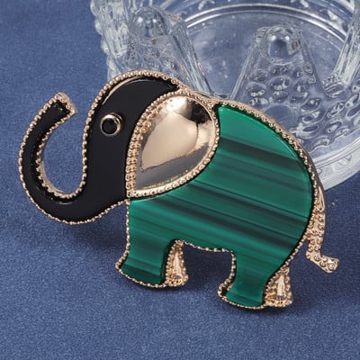D&Rui luksuzni pozlaćeni broš sa slonom od akrila, modna igla od legure cinka, ženska haljina, slatka dekoracija za žene, muškarce, darovi