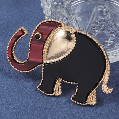 D&Rui luksuzni pozlaćeni broš sa slonom od akrila, modna igla od legure cinka, ženska haljina, slatka dekoracija za žene, muškarce, darovi