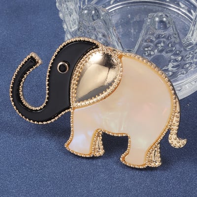 D&Rui luksuzni pozlaćeni broš sa slonom od akrila, modna igla od legure cinka, ženska haljina, slatka dekoracija za žene, muškarce, darovi