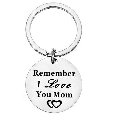 Pentru mama/tata mea Cadou de dragoste Scrisoare Breloc Breloc din oțel inoxidabil Ziua Mamei Ziua Tatălui Accesorii cadouri