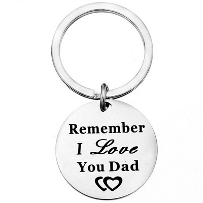 Pentru mama/tata mea Cadou de dragoste Scrisoare Breloc Breloc din oțel inoxidabil Ziua Mamei Ziua Tatălui Accesorii cadouri