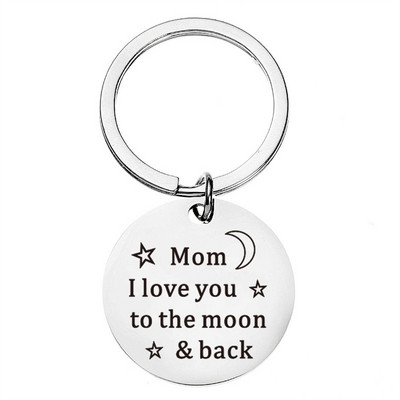 Pentru mama/tata mea Cadou de dragoste Scrisoare Breloc Breloc din oțel inoxidabil Ziua Mamei Ziua Tatălui Accesorii cadouri