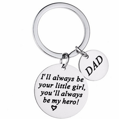 Pentru mama/tata mea Cadou de dragoste Scrisoare Breloc Breloc din oțel inoxidabil Ziua Mamei Ziua Tatălui Accesorii cadouri