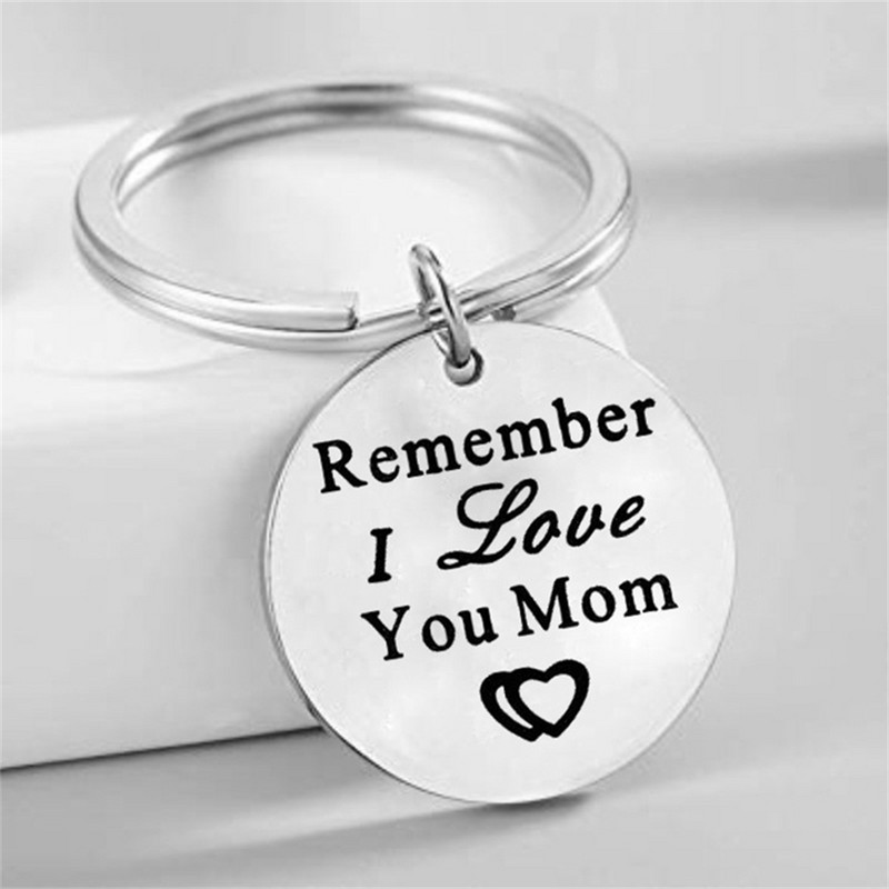 Pentru mama/tata mea Cadou de dragoste Scrisoare Breloc Breloc din oțel inoxidabil Ziua Mamei Ziua Tatălui Accesorii cadouri