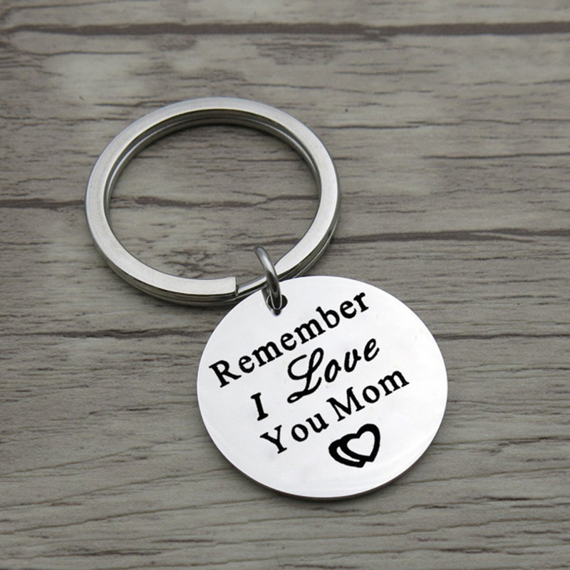 Pentru mama/tata mea Cadou de dragoste Scrisoare Breloc Breloc din oțel inoxidabil Ziua Mamei Ziua Tatălui Accesorii cadouri