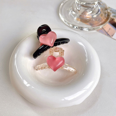 2 db/Szett Kis aranyos rózsaszín szív hajcsat Női Lányok Mini bilincsek Haj Karmos Clip Barrettes Rák Koreai Haj Kiegészítők Új